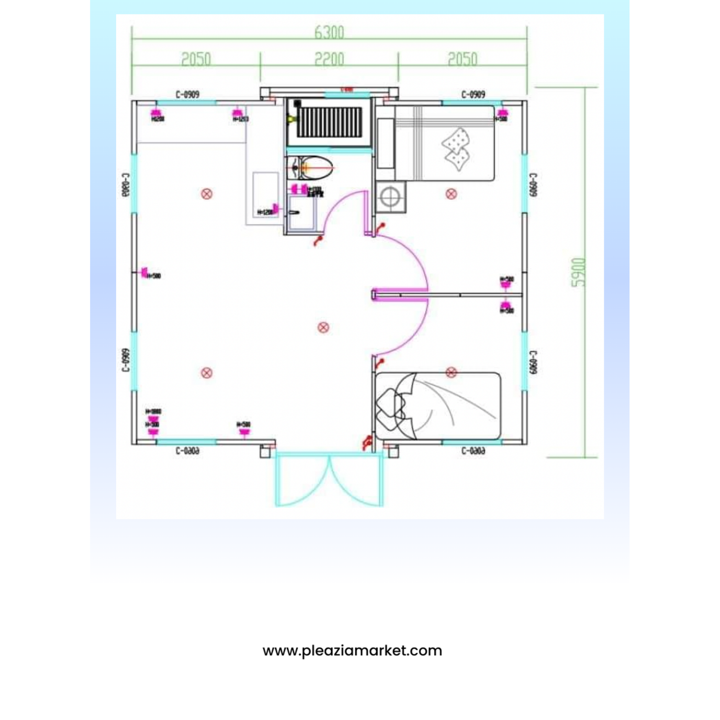 Foldable prefabricated house